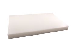 Cutting board plastic 50x30x4cm white