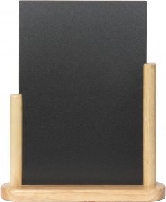 Securit® Elegant large table chalkboard - Wood with lacquered beech finish - 21x30cm