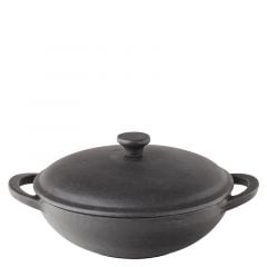 Mini wok-pann kaanega ø 21cm 0.35L, must