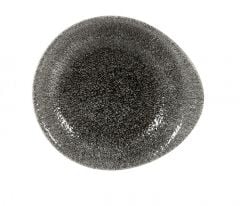 Round Dish 300ml, 18.5x16.8cm RAKU black