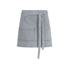 Apron light grey denim 100x80cm