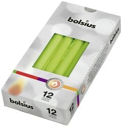 Tapered candle in cello 245/24 mm box 12 lemon