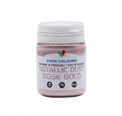 Rose gold (pink) food colour powder 20g