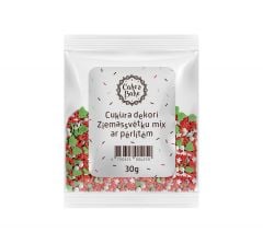 Suhkrust kaunistused - Christmas Mix 30g CAKE&BAKE