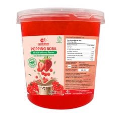 Popping Boba Maasikamaitselised mahlapärlid 3200g Nordic Boba