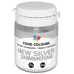 Toiduvärv pulber - hõbe Shimmering 20g