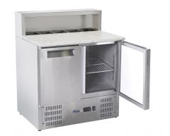 Graniidist tööpinnaga külmlett - 2-uksega 2-8°C,  247L, 230V/145W, 900x700mm k-1070mm ARKTIC