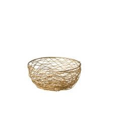 Puuviljakorv WIRE GOLD Ø20cm n/t