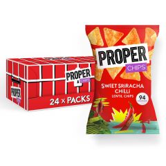 Läätsekrõpsud magusa Sriracha maitsega 20g PROPER